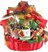 Game Day - Large Red Sports Themed Gourmet Food Basket - Christmas Holiday Gift Idea for Men