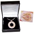 I am my beloved`s and my beloved is mine - &nbsp;&nbsp;Bible verse necklace ( 2.5cm or 1 inch ) - with Silver Chain and cards