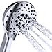 Luxury Handheld Shower Heads - Rain Shower Head By Smartier - High Pressure & Premium Comfort - Premium Chrome - Best Rain Spray Shower Head - 5 Foot Hose, Holder Included - Ultra Flexible - 5 Setting