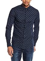 Armani Jeans Camisa Hombre (Azul)