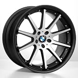20 Cs10 Bmw Wheels & Tires Pkg - Matte Silver Face W Matte Black Lip-(4Pcs) by Audio City Wheels