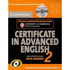 Cambridge Certificate in Advanced English 2 for updated exam Self-study Pack: Official Examination Papers from Cambridge ESOL: No. 2 (Cae Practice Tests)
