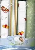 Winnie the Pooh Baby Receiving Blankets - 4 Pack