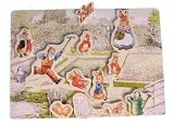 Peter Rabbit and Friends 2 in 1 Wooden Garden Puzzle