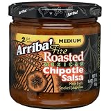 Arriba Fire Roasted Mexican Chipotle Salsa Medium 16 Ounce Jars Pack of 3 by 
