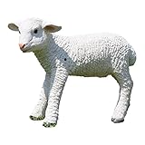 国華園 鳴き声ポリ製オーナメント メェメェ・子ひつじ 1個 幅12×奥行43×高さ35cm ヒツジ 鳴く センサー付き