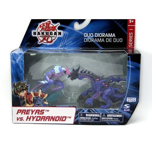 Bakugan Battle Brawlers Duo Diorama - Preyas Vs. Hydranoid