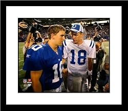 Eli Manning and Peyton Manning New York Giants Indianapolis Colts NFL Framed 8x10 Photograph Manning