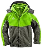 VAUDE Kinder Doppeljacke Little Champion 3in1 II, chute green, 128