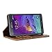GMYLE Galaxy Note 4 Case, Book Case Vintage for Samsung Galaxy Note 4 IV N910 - Brown Classic Crazy Horse Pattern PU Leather Book style Stand Case Cover
