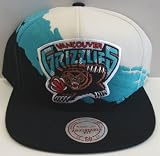 Vancouver Grizzlies Throwback Mitchell & Ness Paintbrush Wool Snapback Cap Hat