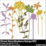 Photoshop Brushes - Flower Stems Brushes and Stamps No. 02