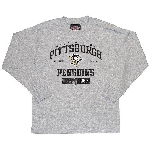 Pittsburgh Penguins - Penguins OTH Gilbert Gray Youth L/S Tee
