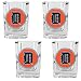 Detroit Tigers MLB 4pc Square Shot Glass Set by Great American Products