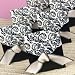 Ivory and Black Flourish Favor Boxes