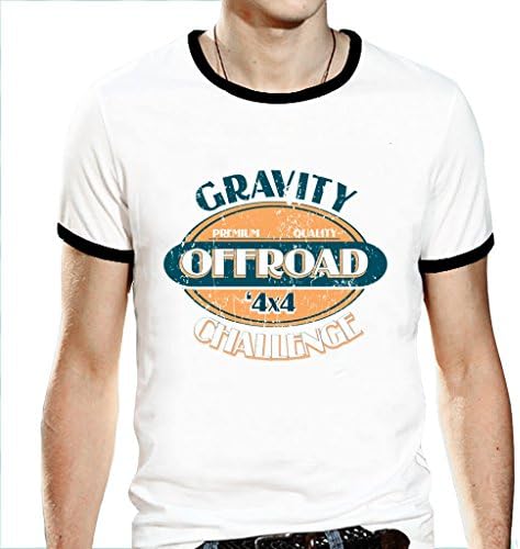 JudyChu Men's Cool Tees Vintage Offrode Men Shirts Small