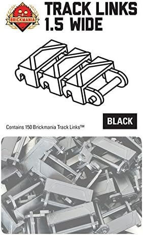 Brickmania Track Links - Chevron One and a Half Wide - Black