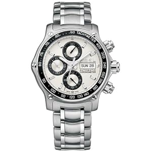 Ebel Men's 9750L62/63B60 1911 Discovery Chronograph Silver Dial Watch by Ebel