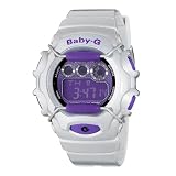 Casio Women039s BG1006SA-8CR Baby-G Silver and Purple Digital Sport Watch on sale