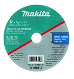 Makita 724115-A-25 Cut Off Wheel, 25-Pack, 4-1/2-Inch