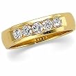 14K Yellow Gold Diamond Wedding Band Duo - Gent's Ring