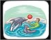 Mouse Pad with dolphin, playing, aquarium, ball, trainer