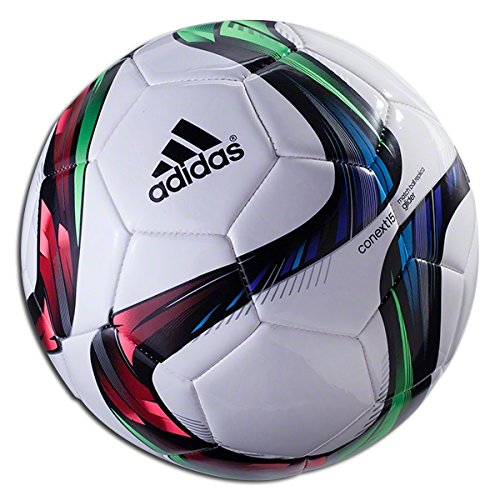 adidas Performance Conext15 Glider Soccer Ball, White/Night Flash Purple /Flash Green, Size 5