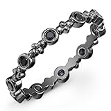 Victoria Kay 14k White Gold with Black Rhodium Black Diamond Women's Ring (1/5cttw)