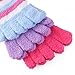 FENICAL Women Rainbow Striped Toes Socks Warm Socks Pack of 6 Pairs
