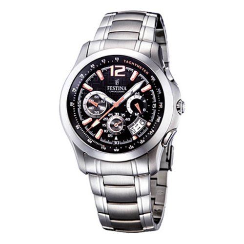 Festina Sport Chrono Herren Uhr Edelstahl F16291/6
