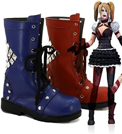 Batman: Arkham Knight Game Harley Quinn Cosplay Shoes Boots Cosplay Costume Custom Made