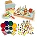 Le Toy Van Honeybake Breakfast Set with Learning Resources Pretend and Play Dish Set and 52 Piece Play Food