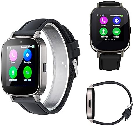 YEMON Smart Watch Phone for Android Smart Watches Bluetooth with Camera Curved Face Smartwatch (Black)