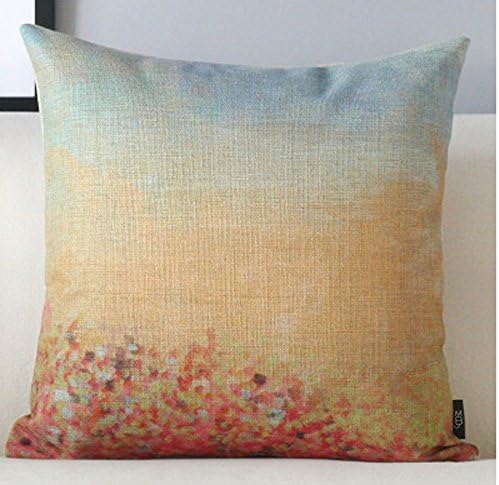 British literary creativity blue starry night Throw Pillow Case Cushion Cover Decorative Cotton Blend Linen Pillowcase for Sofa 18 "X 18 " (2)