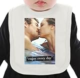 Make Love Enjoy Every Day ネクタイを有する有機ビブ Medium