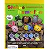 Steine bemalen: Mit Projektbuch, Stein, Farben, Pinsel, Bastelmaterial und Mustervorlagen