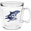 Dolphins 12 oz Insulated Coffee Mug, Clear