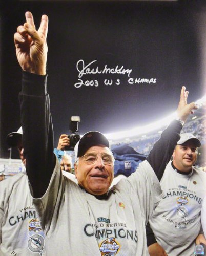 Jack McKeon Miami Marlins 2003 World Series Autographed Photograph