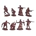 WWII Russian Infantry Plastic Army Men: 16 piece set of 54mm Figures 1:32 scale