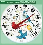 Chaney Instrument Songbirds Thermometer 12.5 Inch - 1581