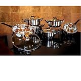 Stainless Steel 12-piece Capsule Sandwich Bottom Cookware Set