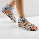 PEGGY Womens Sandals Blue Den