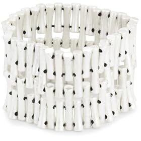 Kenneth Cole New York Silver-tone Bamboo-look Stretch Bracele