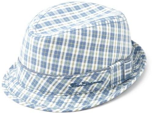 Ben Sherman Men's Checked Fedora Hat