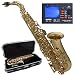 Gemeinhardt Model GSA600-LQ Laquered Brass E Flat Alto Saxophone + Chromatic Tuner w/ Metronome & Deluxe ABS Case