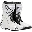 Alpinestars Supertech R Men's Race/High-Performance Sports Bike Motorcycle Boots - White/Black (Vented)