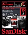 SanDisk Secure Digital High Capacity Card Extreme Video HD 16GB Class 10