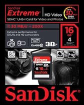 SanDisk Extreme SDHC 16GB Class 10 Speicherkarte