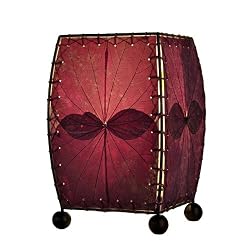 Fossilized Leaf Table Lamp (Purple)