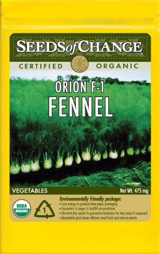 Seeds of Change S21723 Certified Organic Orion F-1 Fennel, 100 Seed Count